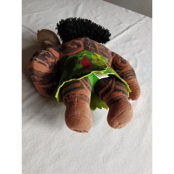 Disney Moana Maui ~9" Plush Just Play Stuffed Toy Doll With Hook Polynesian - Picture 12 of 13